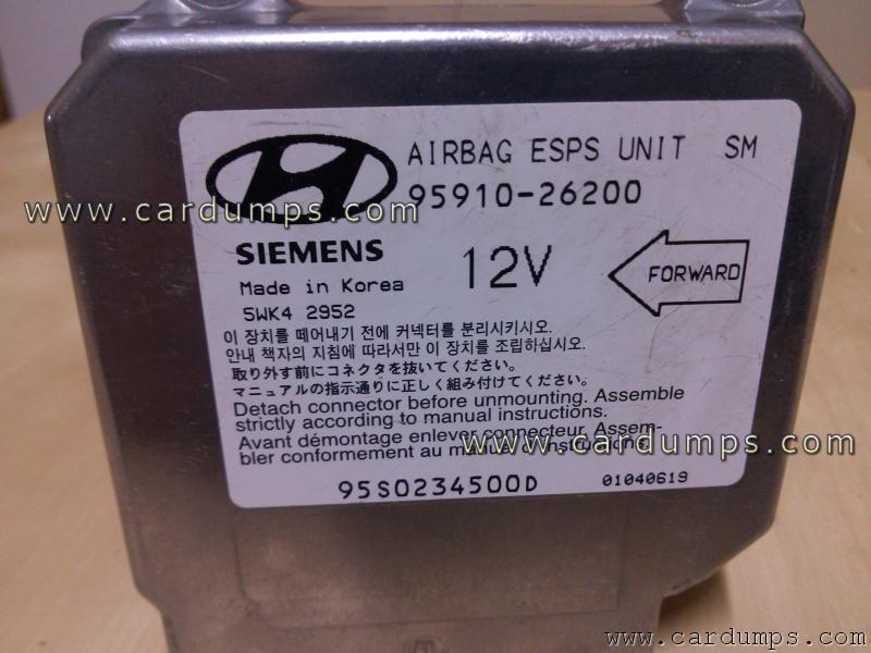 Hyundai Santa FE airbag 68HC11E20 95910-26200