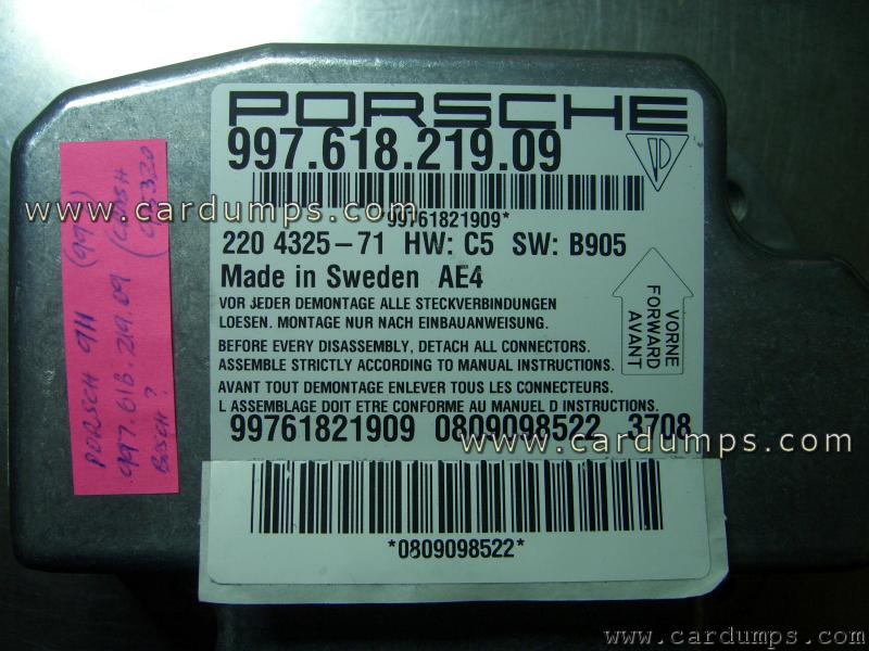 Porsche 911 airbag 95320 997.618.219.09