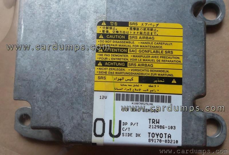 Toyota Yaris 2007 airbag 25040 89170-0D210 TRW 212986-103