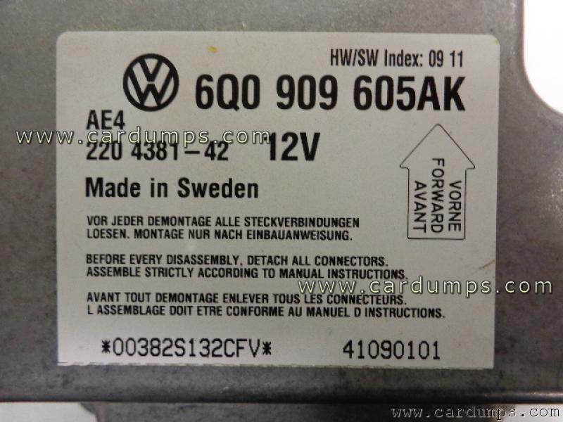 Volkswagen Beetle 2010 airbag 95320 6Q0 909 605 AK