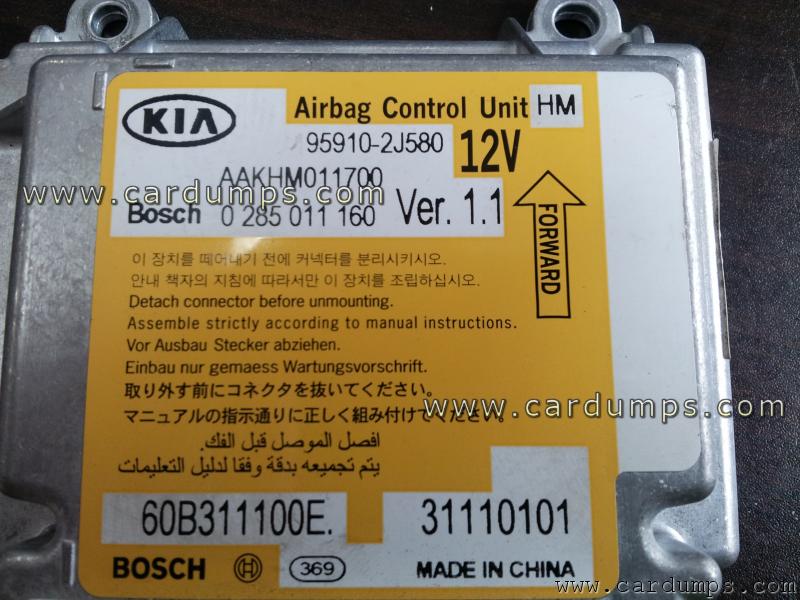 Kia Mohave airbag 95640 95910-2J580 Bosch 0 285 011 160