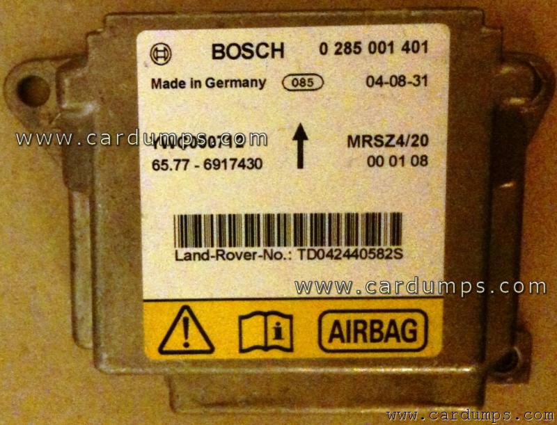 Land Rover Range Rover airbag 68HC912D60 YWC000712 Bosch 0 285 001 401