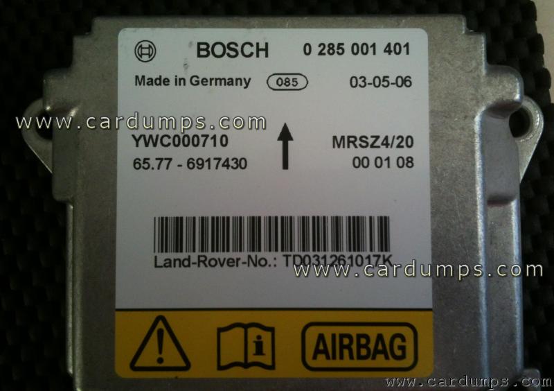 Land Rover Range Rover Sport airbag 68HC12D60 YWC000710 Bosch 0 285 001 401