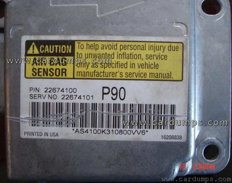 Chevrolet Malibu airbag 68HC908AS32 22674100