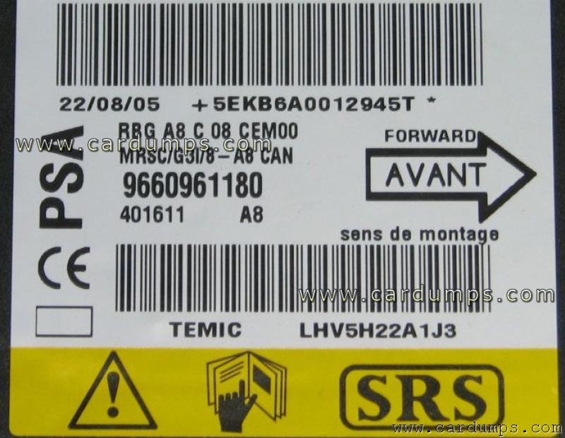 Citroen C3 airbag 95160 96 609 611 80