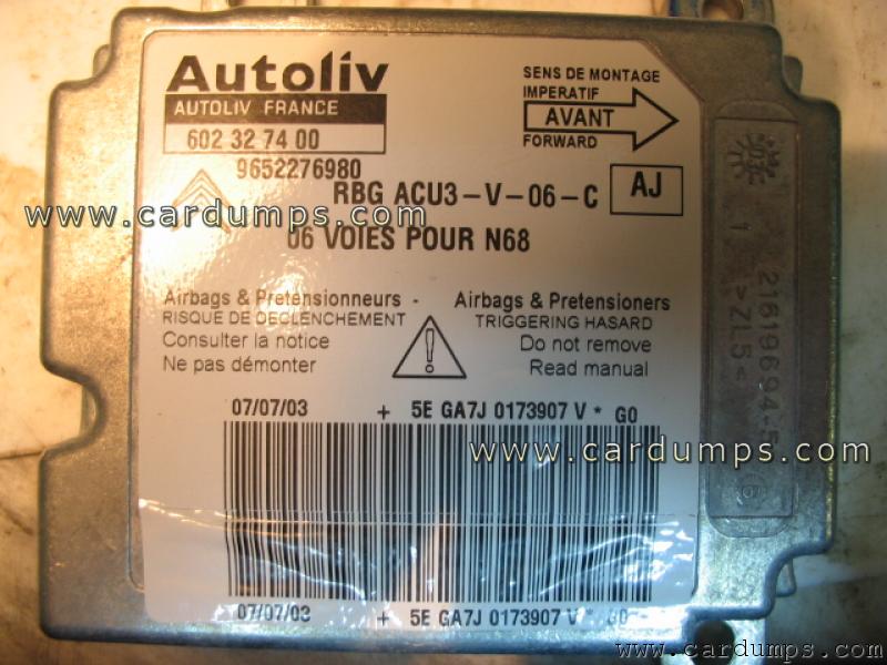 Citroen Xsara airbag 95080 96 522 769 80 Autoliv 602 32 74 00