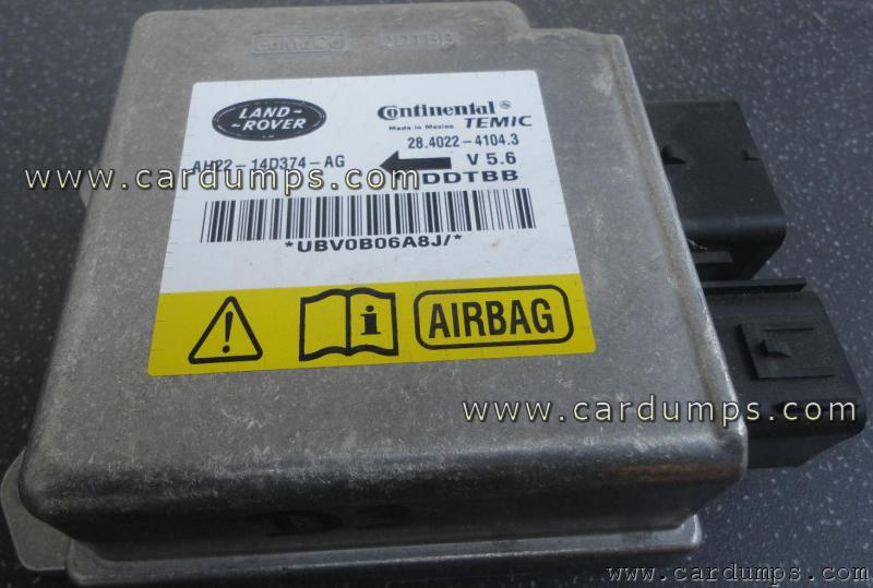 Land Rover Range Rover airbag 9S12DT128 AH22-14D374-AG