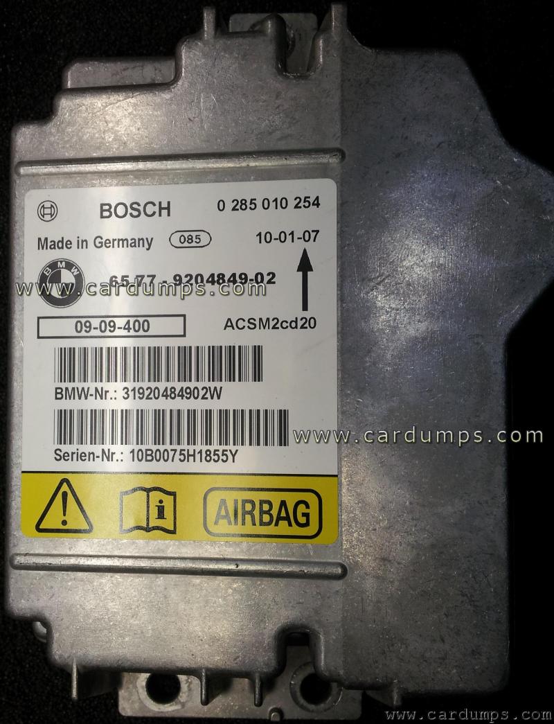 BMW E70 airbag 95128 65.77-9204849-02 Bosch 0 285 010 254