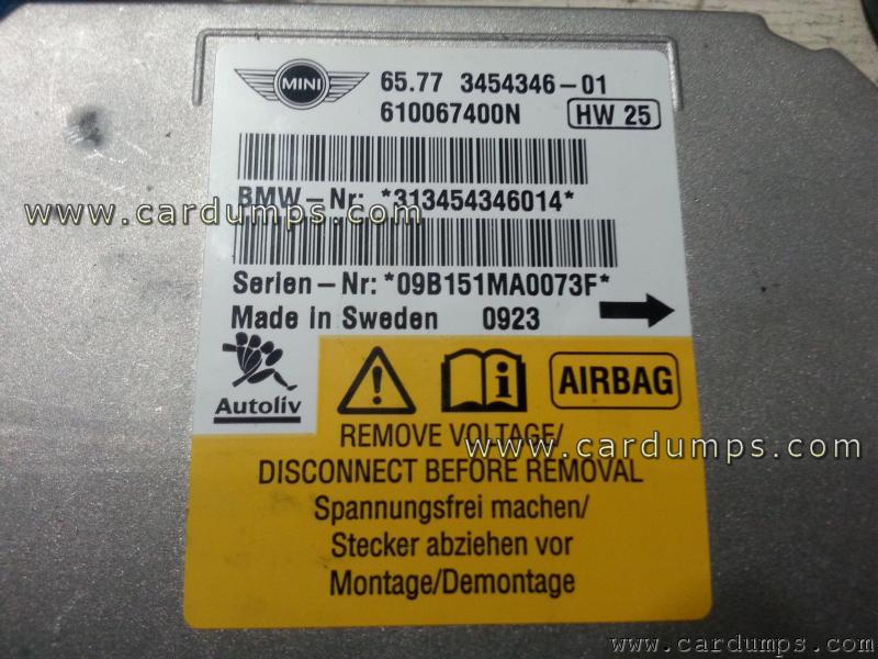 MINI Cooper 2009 airbag 95128 6577-3454346-01