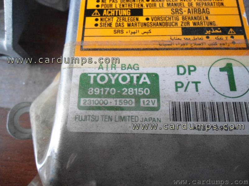 Toyota Noah airbag 24c02 89170-28150 Fujitsu Ten 231000-1590