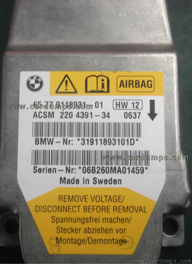 BMW E60 airbag 95128 65.77-9118931-01