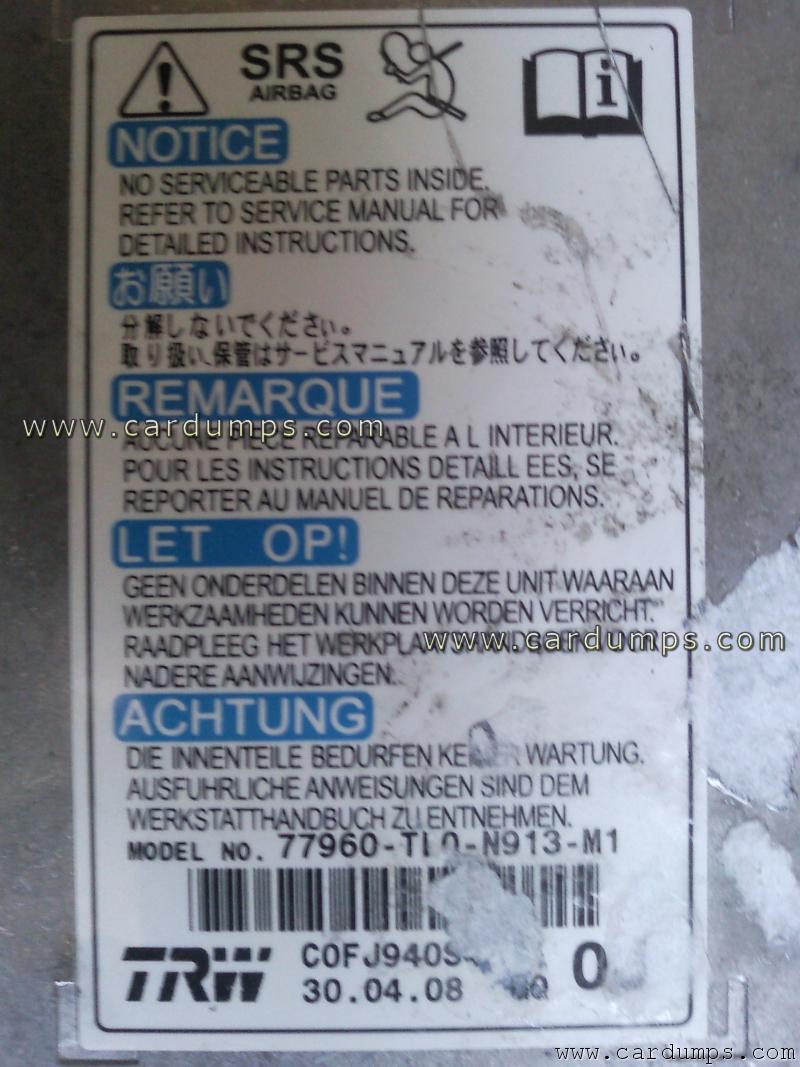 Honda Accord airbag 95640 77960-TLO-N913-M1