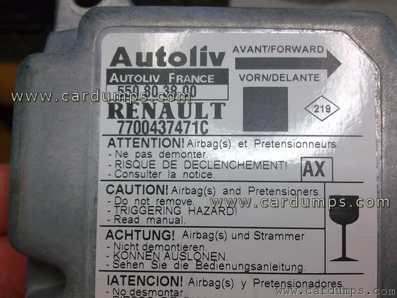 Renault Megane airbag 93c66 7700 437 471 Autoliv 550 80 38 00
