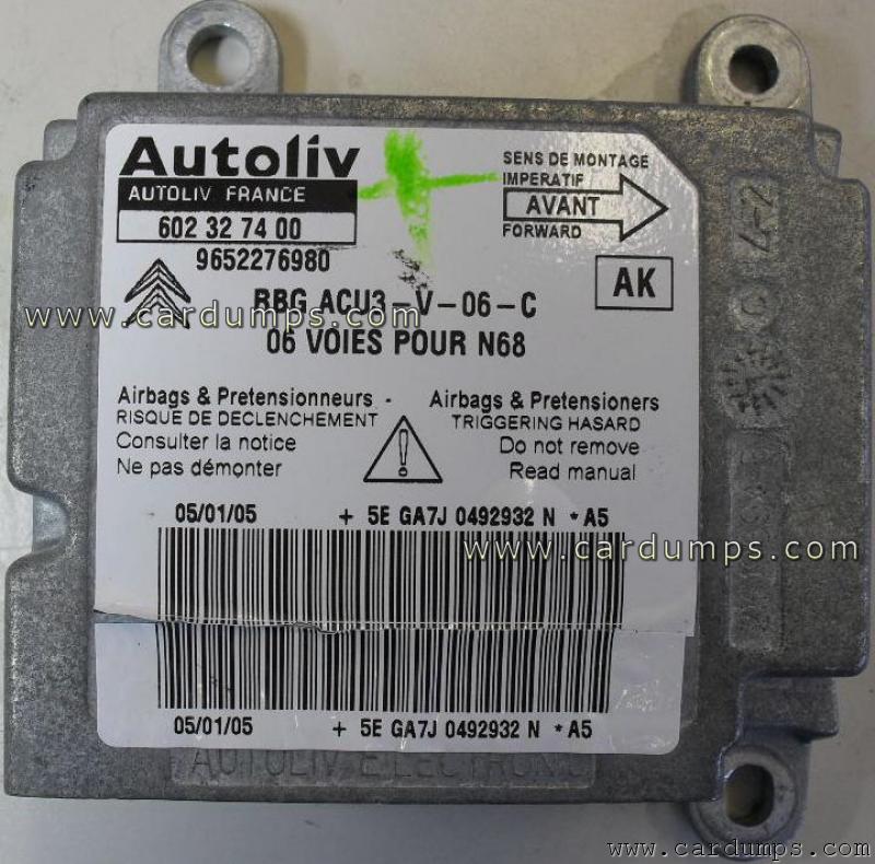 Citroen Xsara airbag 95080 96 522 769 80 Autoliv 602 32 74 00