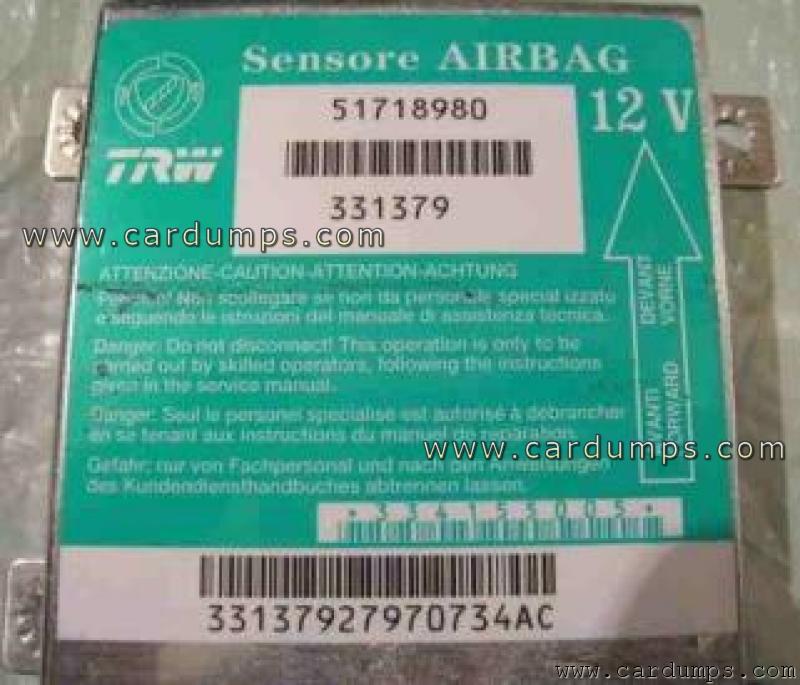 Fiat Albea 2008 airbag 24c04 51718980 TRW 331379