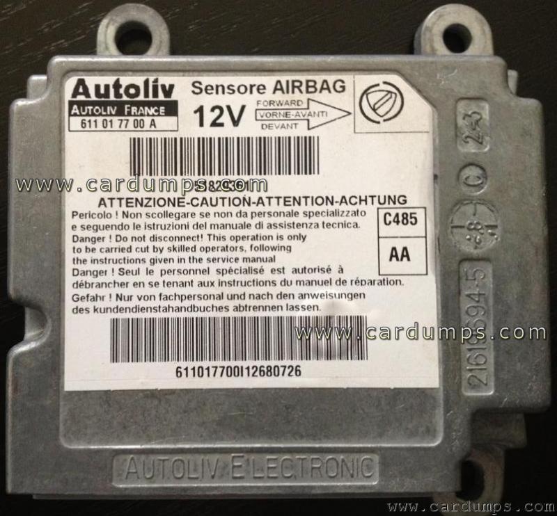 Fiat Doblo 2008 airbag 95160 51829361 Autoliv 611 01 77 00