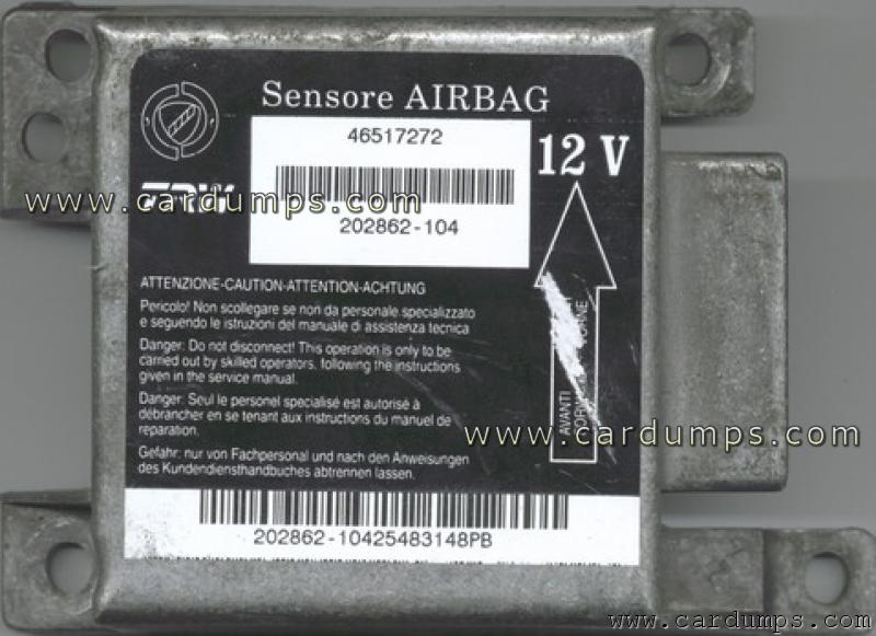 Fiat Punto airbag 68HC11KA4 46517272 TRW 202862-104