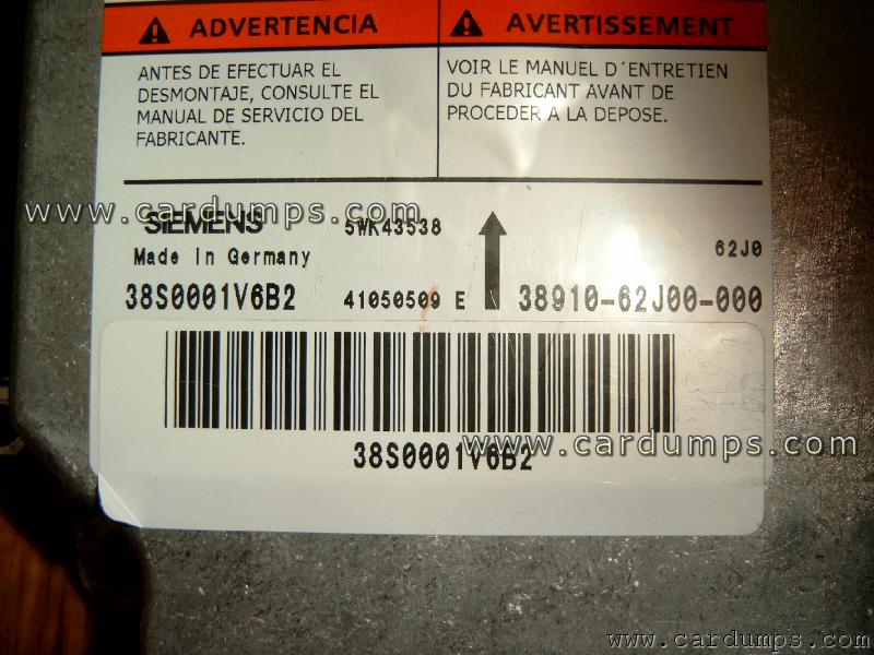 Suzuki Swift airbag 95160 38910-62J00-000 Siemens 5WK43538