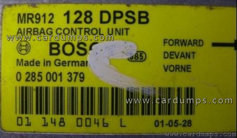 Mitsubishi Space Star 2002 airbag 68HC12BE32 MR912128DPSB Bosch 0 285 001 379