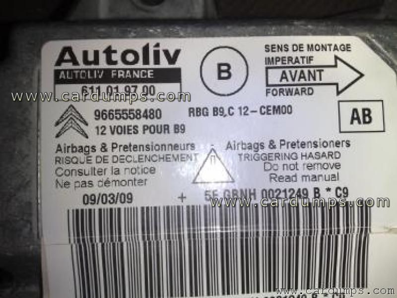 Citroen Berlingo airbag 95320 96 655 584 80 Autoliv 611 01 97 00