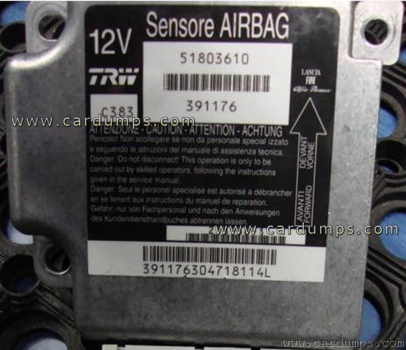 Fiat Panda 2007 airbag 24c08 51803610 TRW 391176