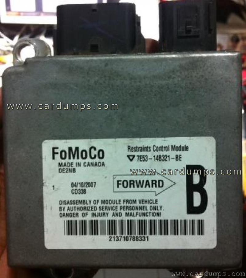 Ford Fusion 2007 airbag 95160 7E53-14B321-BE FoMoCo