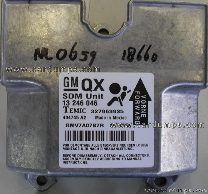 Opel Zafira 2007 airbag 95160 13 246 046 Temic