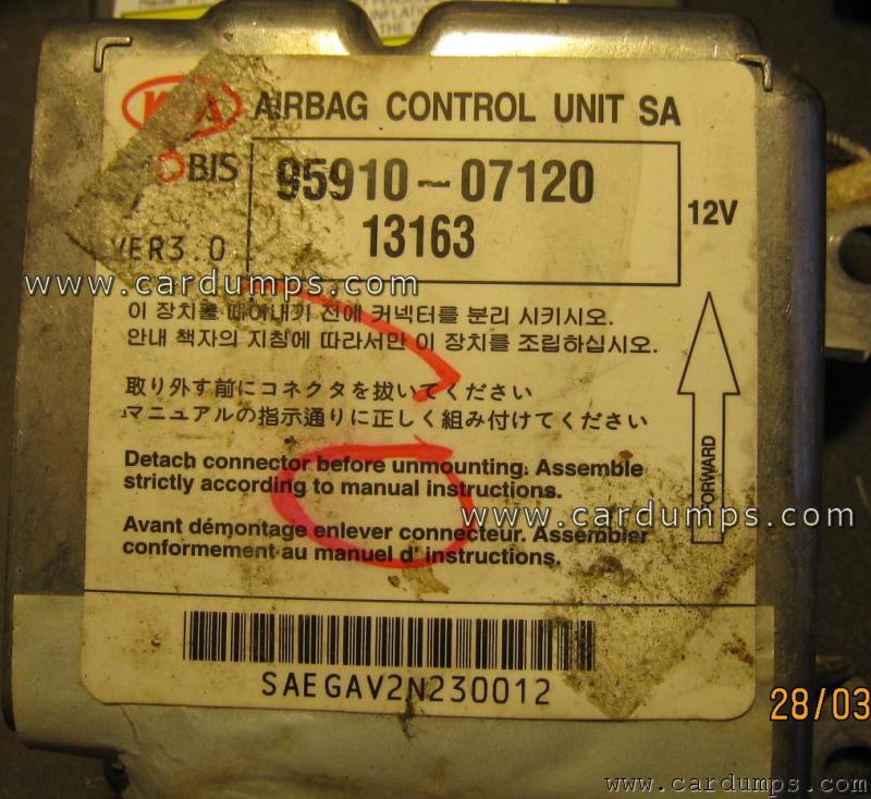 Kia Picanto 2007 airbag 95320 95910-07120