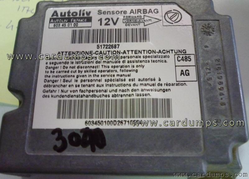 Lancia Y airbag 95160 51722687 Autoliv 603 45 01 00