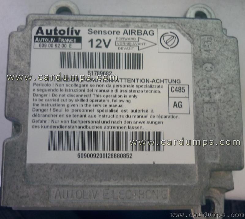 Lancia Y 2008 airbag 95320 51789682 Autoliv 609 00 92 00 E