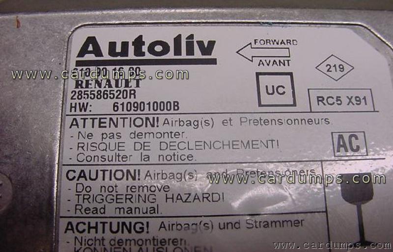 Renault Laguna 2008 airbag 95640 285586520R Autoliv 610 90 16 00