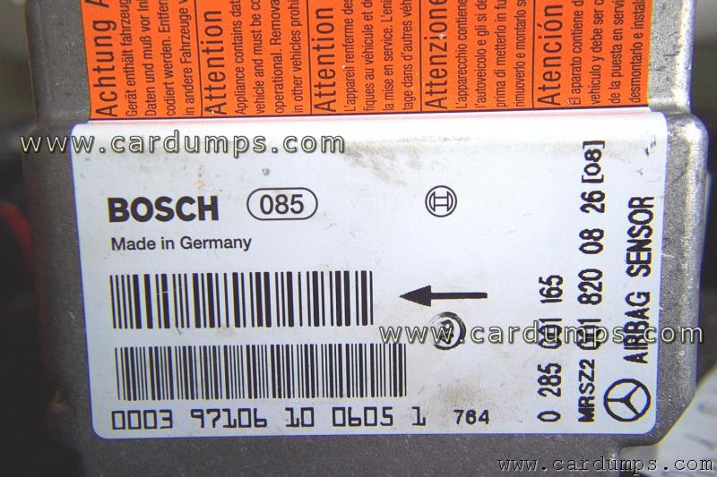 Mercedes W140 1997 airbag 68HC11K1CFU4 001 820 08 26 Bosch 0 285 001 165