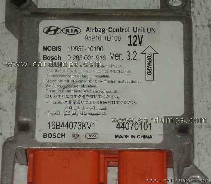 Kia Carens airbag 95320 95910-1D100 Mobis 1D959-10100 Bosch 0 285 001 916