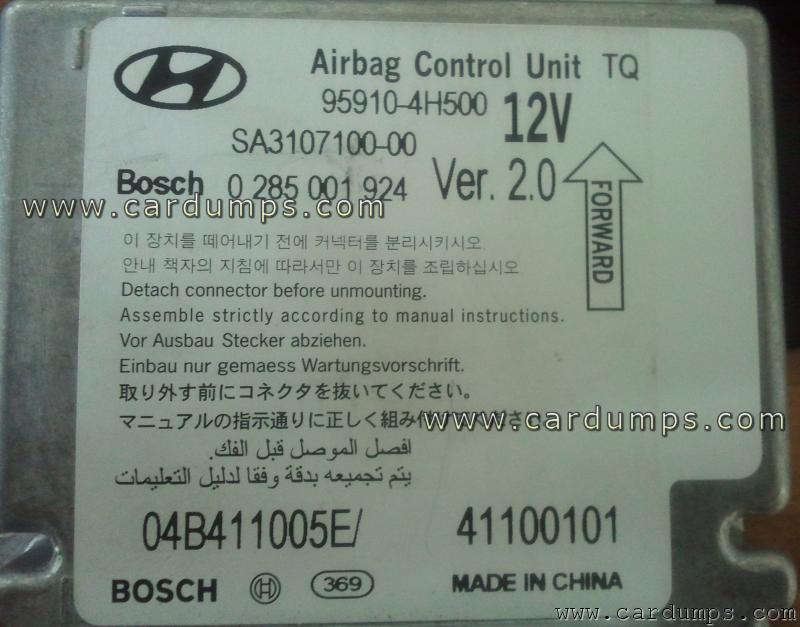 Kia Grand Carnival airbag 95320 95910-4H500 Delphi SA3107100-00 Bosch 0 285 001 924