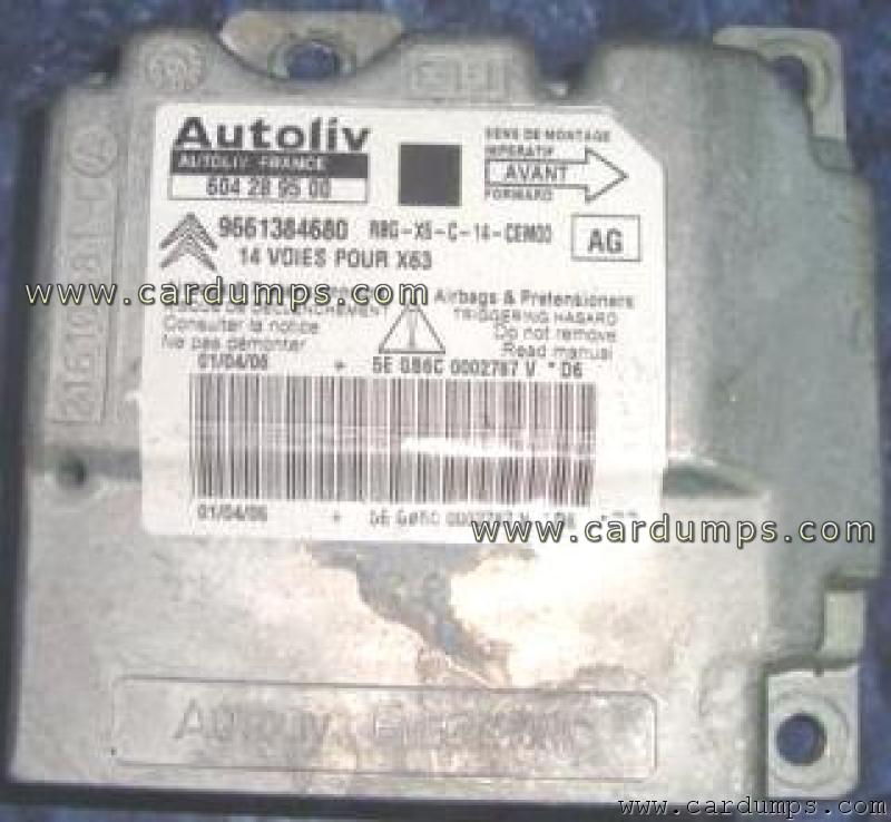 Peugeot 607 airbag 95320 96 613 846 80 Autoliv  604 28 95 00