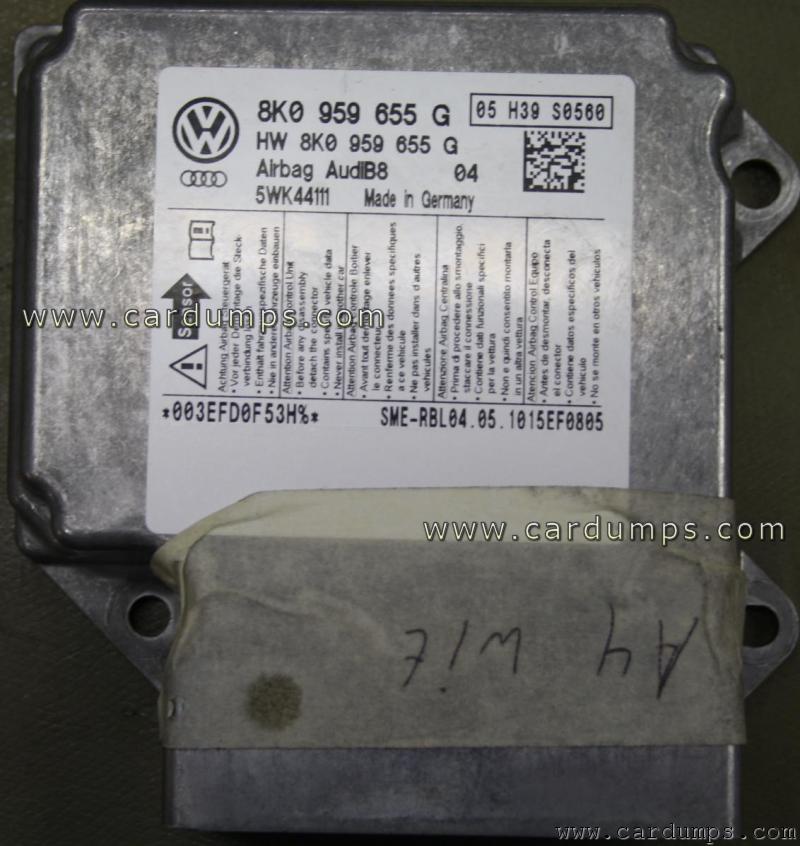 Audi A4 airbag 95640 8K0 959 655 G Siemens 5WK44111 H39