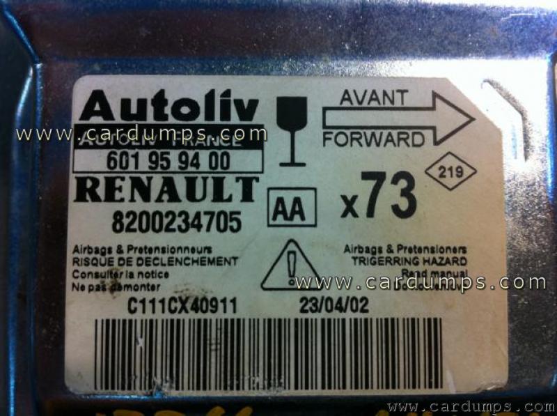 Renault Vel Satis airbag 95080 8200 234 705 Autoliv 601 95 94 00