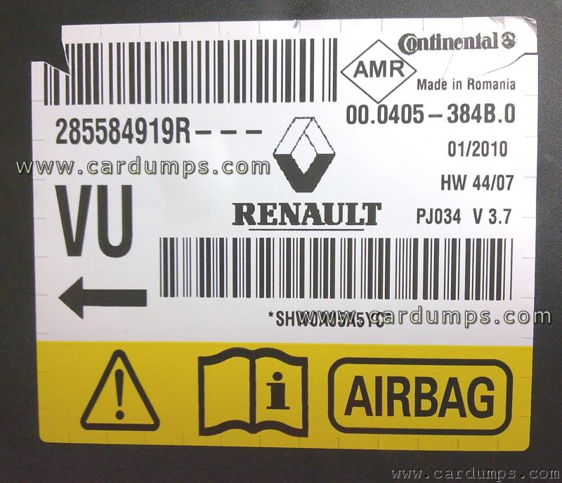 Renault Megane 2009 airbag 95640 285584919R  Continental