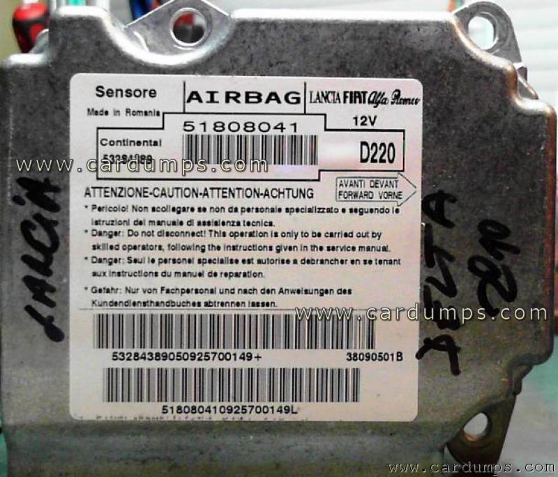 Lancia Delta airbag 95320 51808041 Continental 53284389