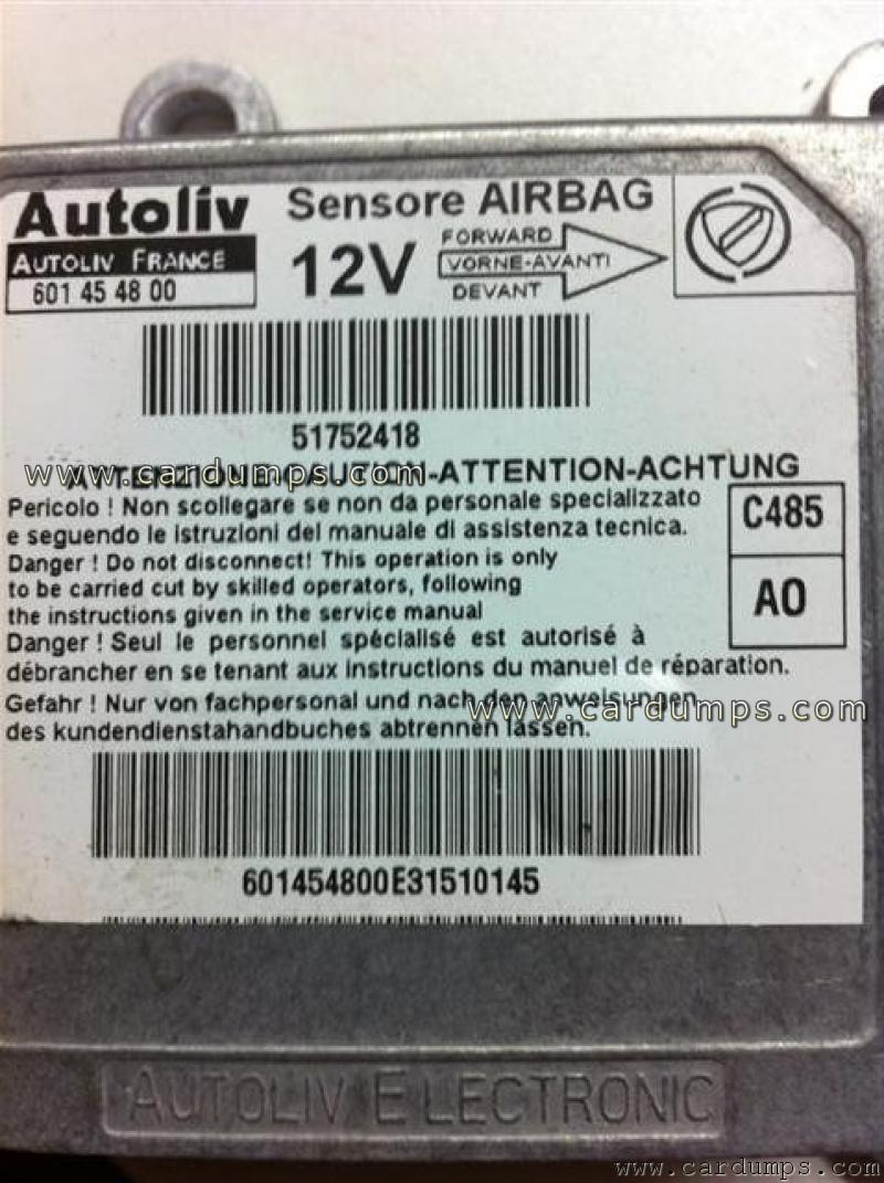 Lancia Y airbag 95320 51752418 Autoliv 601 45 48 00