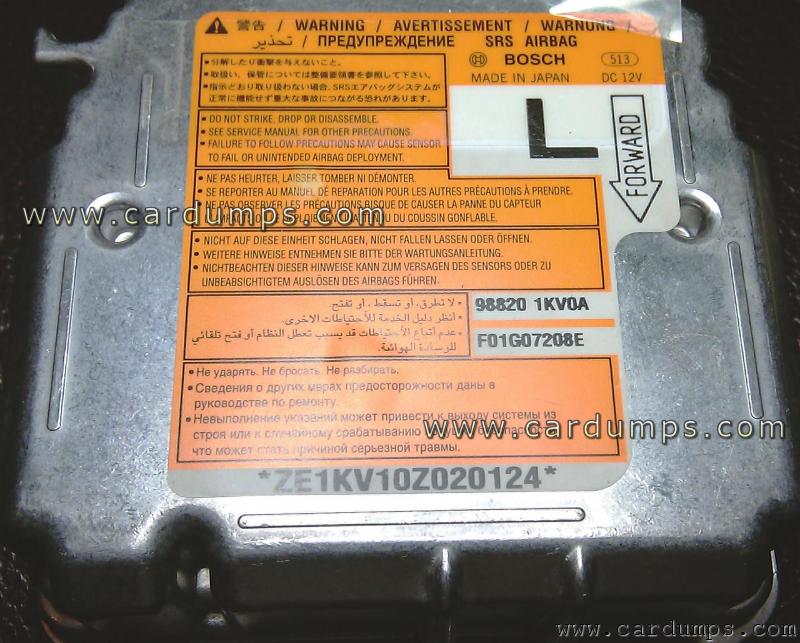 Nissan Juke 2010 airbag 95640 98820 1KV0A Bosch F01G07208E