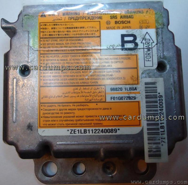 Nissan Patrol 2011 airbag 95128 98820 1LB0A Bosch F01G072825