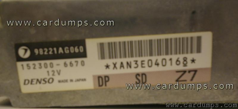 Subaru Legacy airbag 93c56 152300-6670 Denso 98221AG060