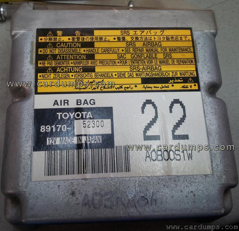 Toyota Echo 2004 airbag 93c56 89170-52300