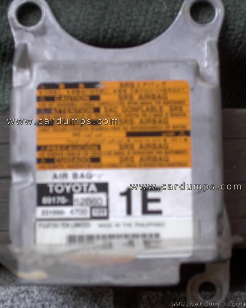 Toyota Yaris 2011 airbag 93c56 89170-52B60 Fujitsu Ten