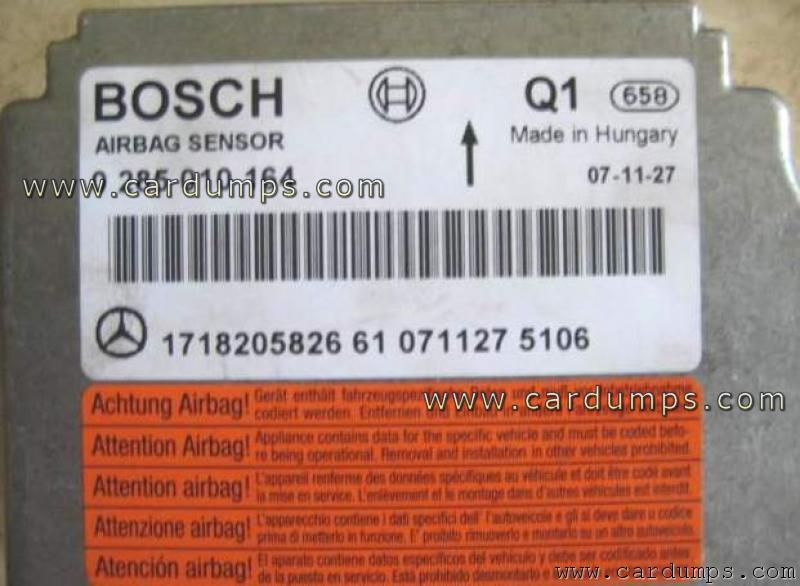 Mercedes R171 2008 airbag CR16 171 820 58 26 Bosch 0 285 010 164