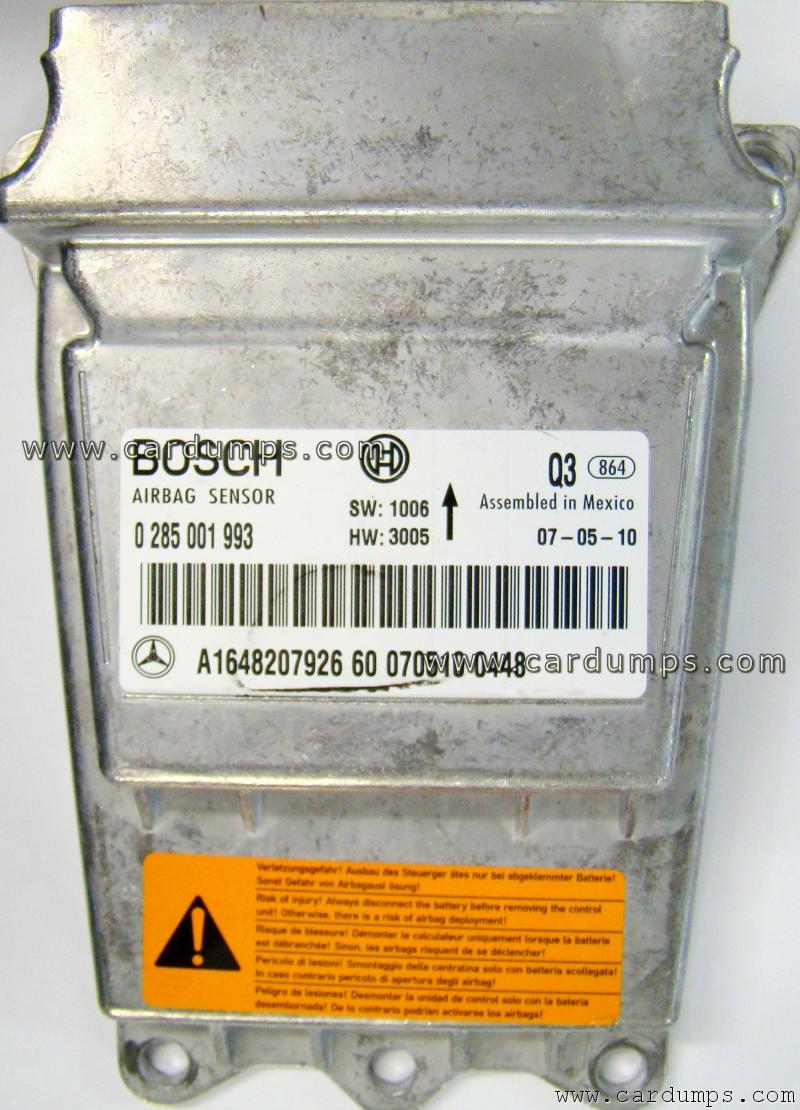 Mercedes W164 airbag 95640 A164 820 79 26 Bosch 0 285 001 993