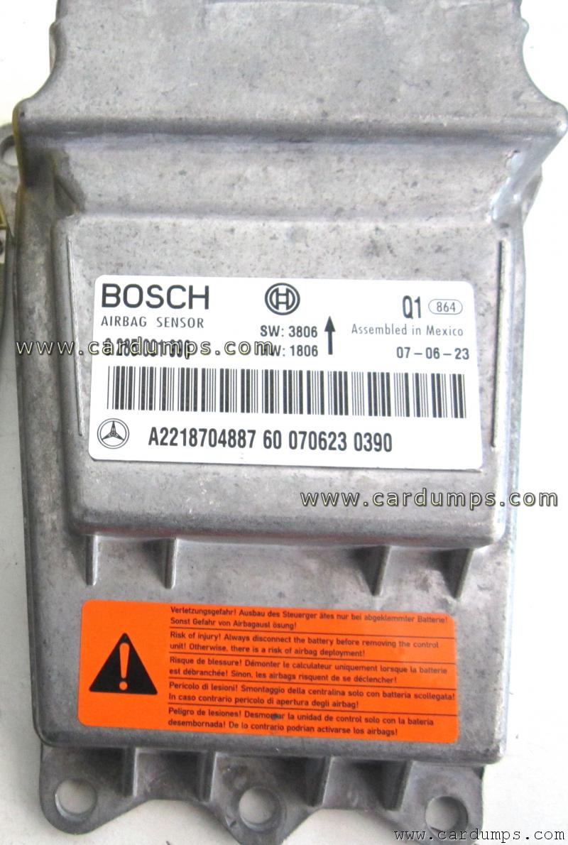 Mercedes W221 airbag 95640 A221 870 48 87 Bosch 0 285 001 996