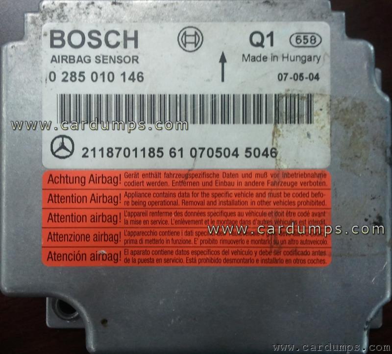 Mercedes W211 airbag CR16MCT5 211 870 11 85 Bosch 0 285 010 146