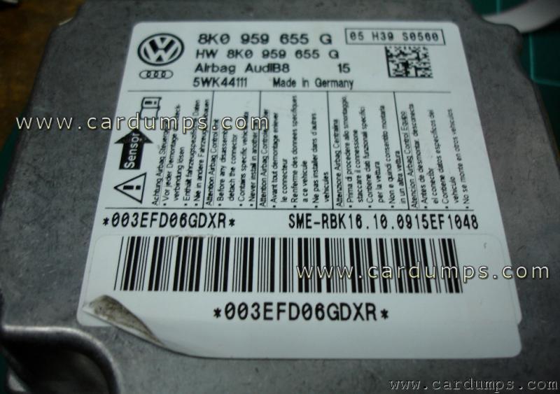 Audi A5 airbag 95640 8K0 959 655 G Siemens 5WK44111